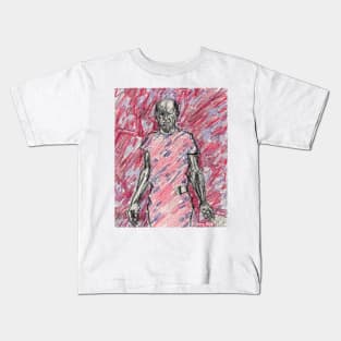 'Energy Made Real (Portrait of Jackson Pollack)' Kids T-Shirt